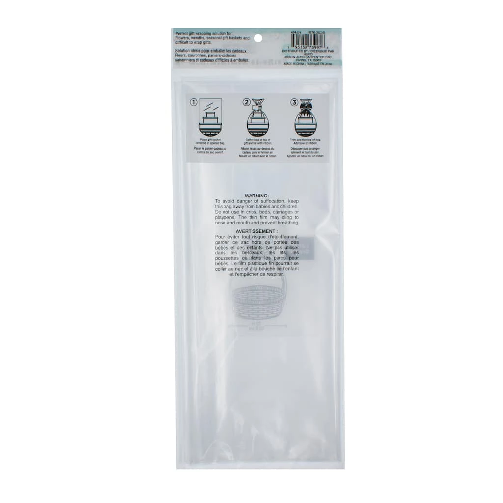 Deals ๐ Large Clear Basket Gift Bag by Celebrate It™ ๐ 3 Deals ๐ Large Clear Basket Gift Bag by Celebrate It™ ๐ - Image 3