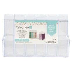 Outlet 😍 Embellishment Storage Containers With Tray by Celebrate It™ 😉