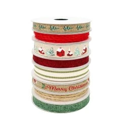 Buy ❤️ Christmas Cottage Ribbon Variety Pack by Celebrate It™ 🎁 Christmas 😉