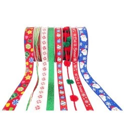 Brand new 🔥 2.6yd. 🎄 Christmas Ribbon Variety Pack by Celebrate It™ 💯 -Celebrate It Sales Shop 10695989 2