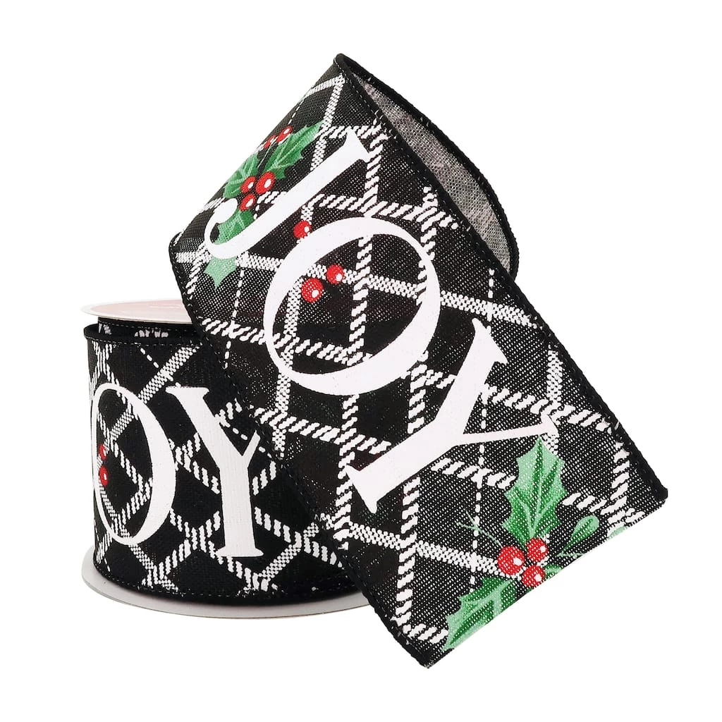 Cheapest ๐ 2.5" x 20ft. Faux Linen Wired Joy Ribbon by Celebrate It® ๐ Christmas ๐คฉ 2 Cheapest ๐ 2.5" x 20ft. Faux Linen Wired Joy Ribbon by Celebrate It® ๐ Christmas ๐คฉ - Image 2