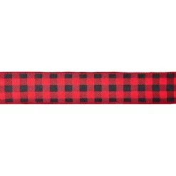 Best Sale ⌛ 1.5" x 30ft. Wired Buffalo Check Ribbon by Celebrate It® 🎄 Christmas 🎉 -Celebrate It Sales Shop 10695999 3