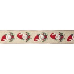 Wholesale 😍 1.5" x 30ft. Faux Linen Wired Gnome Ribbon by Celebrate It® 🔔 Christmas 🎁 -Celebrate It Sales Shop 10696002 3