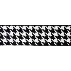 Outlet 😉 2.5" x 20ft. Taffeta Wired Houndstooth Ribbon by Celebrate It® 🎄 Christmas 🔥 -Celebrate It Sales Shop 10696004 3
