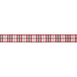 New 😉 7/8" x 24ft. Plaid Ribbon by Celebrate It® 🎄 Christmas 🛒 -Celebrate It Sales Shop 10696007 3