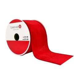 Top 10 😉 2.5" x 20ft. Velvet Wired Ribbon by Celebrate It® 🎅 Christmas 🌟