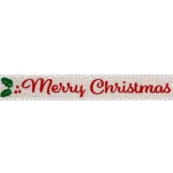 Best Sale 🌟 3/8" x 12ft. Merry ❄ Christmas Ribbon by Celebrate It® ❄ Christmas ❤️ -Celebrate It Sales Shop 10696014 3