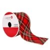 Brand new 👏 2.5" x 20ft. Taffeta Wired Tartan Ribbon by Celebrate It® ❄ Christmas 💯