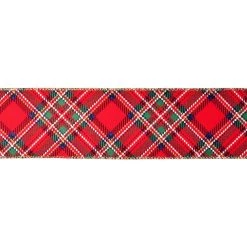 Brand new 👏 2.5" x 20ft. Taffeta Wired Tartan Ribbon by Celebrate It® ❄ Christmas 💯 -Celebrate It Sales Shop 10696020 3