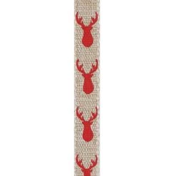 Wholesale 😀 3/8" x 12ft. Deer Ribbon by Celebrate It® 🎄 Christmas 👏 -Celebrate It Sales Shop 10696023 3