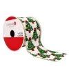 Top 10 ⌛ 2.5" x 20ft. Faux Linen Wired Decorated Tree Ribbon by Celebrate It® 🎅 Christmas 🤩