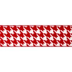 Deals ⌛ 2.5" x 20ft. Taffeta Wired Houndstooth Ribbon by Celebrate It® 🎁 Christmas 👏 -Celebrate It Sales Shop 10696026 3