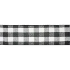 Best Sale 😉 2.5" x 20ft. Wired Buffalo Check Ribbon by Celebrate It® 🎅 Christmas 🥰 -Celebrate It Sales Shop 10696056 3