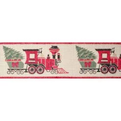 Top 10 🎉 2.5" x 20ft. Wired Faux Linen Train Ribbon by Celebrate It® 🎅 Christmas 😉 -Celebrate It Sales Shop 10696064 3