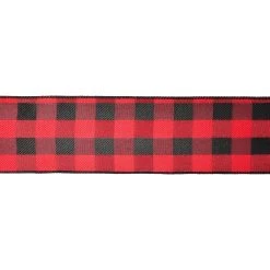 Flash Sale 👍 2.5" x 20ft. Wired Buffalo Check Ribbon by Celebrate It® 🔔 Christmas 🤩 -Celebrate It Sales Shop 10696065 3
