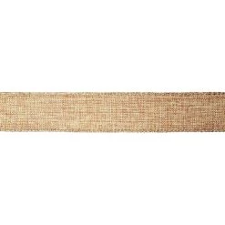 Cheapest 🎁 1.5" x 30ft. Faux Linen Metallic Wired Ribbon by Celebrate It™ ❄ Christmas 🎁 -Celebrate It Sales Shop 10696099 3