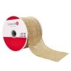 Buy 🌟 2.5" x 18ft. Metallic Jute Wired Ribbon by Celebrate It™ 🎅 Christmas 🔥