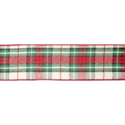 Best reviews of ✨ 2.5" x 20ft. Metallic Wired Plaid Ribbon by Celebrate It™ ❄ Christmas 🤩 -Celebrate It Sales Shop 10696110 3