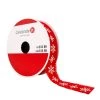 Coupon 🎁 7/8" x 18ft. Grosgrain Snowflake with Fray Edge Ribbon by Celebrate It™ 🎄 Christmas 🎉