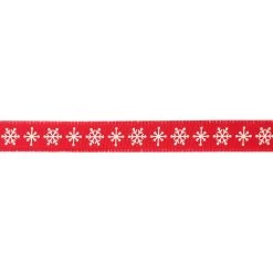 Coupon 🎁 7/8" x 18ft. Grosgrain Snowflake with Fray Edge Ribbon by Celebrate It™ 🎄 Christmas 🎉 -Celebrate It Sales Shop 10696111 3