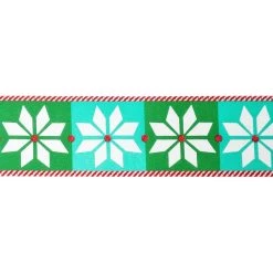 Brand new 🎁 2.5" x 20ft. Taffeta Wired Fair Isle Ribbon by Celebrate It™ ❄ Christmas 🔥 -Celebrate It Sales Shop 10696125 3