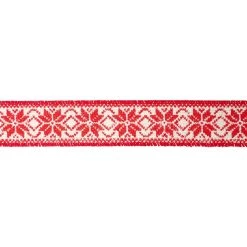 Buy 🔥 1.5" x 18ft. Faux Burlap Wired Snowflake Ribbon by Celebrate It™ 🔔 Christmas 😉 -Celebrate It Sales Shop 10696126 3