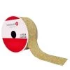 Best Sale 🧨 1.5" x 25ft. Glitter Taffeta Wired Ribbon by Celebrate It™ 🎁 Christmas ✔️