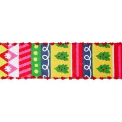 Cheap 🔔 2.5" x 20ft. Taffeta Wired Knit Pattern Ribbon by Celebrate It™ 🎄 Christmas 👍 -Celebrate It Sales Shop 10696140 3