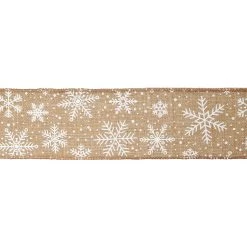 Cheap 🔥 2.5" x 20ft. Faux Linen Wired Snowflake Ribbon by Celebrate It™ 🎄 Christmas 🤩 5 Cheap 🔥 2.5" x 20ft. Faux Linen Wired Snowflake Ribbon by Celebrate It™ 🎄 Christmas 🤩 -Celebrate It Sales Shop 10696141 3