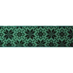 Cheap ✨ 2.5" x 20ft. Faux Linen Wired Flocked Snowflakes Ribbon by Celebrate It™ 🎄 Christmas 🔔 -Celebrate It Sales Shop 10696151 3