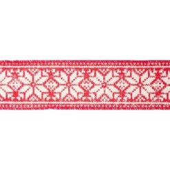 Best deal 😉 2.5" x 18ft. Cotton Wired Snowflakes Ribbon by Celebrate It™ 🔔 Christmas 🔥 -Celebrate It Sales Shop 10696154 3
