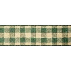 Best Sale 🧨 2.5" x 20ft. Wired Check Ribbon by Celebrate It™ ❄ Christmas 💯 -Celebrate It Sales Shop 10696208 3