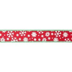 Best deal ๐ 1.5" x 30ft. Faux Linen Wired Snowflakes Ribbon by Celebrate It™ ๐ Christmas ๐ 5 Best deal ๐ 1.5" x 30ft. Faux Linen Wired Snowflakes Ribbon by Celebrate It™ ๐ Christmas ๐ -Celebrate It Sales Shop 10696267 3