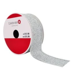 Best reviews of 🤩 1.5" x 30ft. Metallic Sheer Wired Glitter Ribbon by Celebrate It™ 🔔 Christmas ⭐