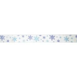 Cheap 🧨 7/8" x 24ft. Satin Snowflake Ribbon by Celebrate It™ 🎄 Christmas 😀 -Celebrate It Sales Shop 10696284 3