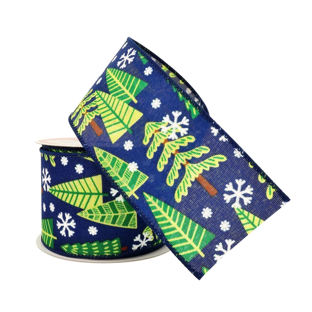 Best Pirce π 2.5" x 20ft. Faux Linen Wired Tree Ribbon by Celebrate It™ π Christmas π 2 Best Pirce π 2.5" x 20ft. Faux Linen Wired Tree Ribbon by Celebrate It™ π Christmas π - Image 2
