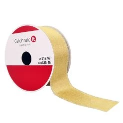 Best reviews of ✨ 1.5" x 30ft. Shimmer Wired Solid Ribbon by Celebrate It® 🎁 Christmas ⌛