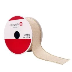 Flash Sale 🌟 1.5" x 30ft. Metallic Wired Ribbon by Celebrate It® 🎄 Christmas ⭐