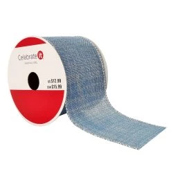 Best reviews of 🔥 2.5" x 20ft. Faux Linen Wired Ribbon by Celebrate It® 🎁 Christmas ✔️