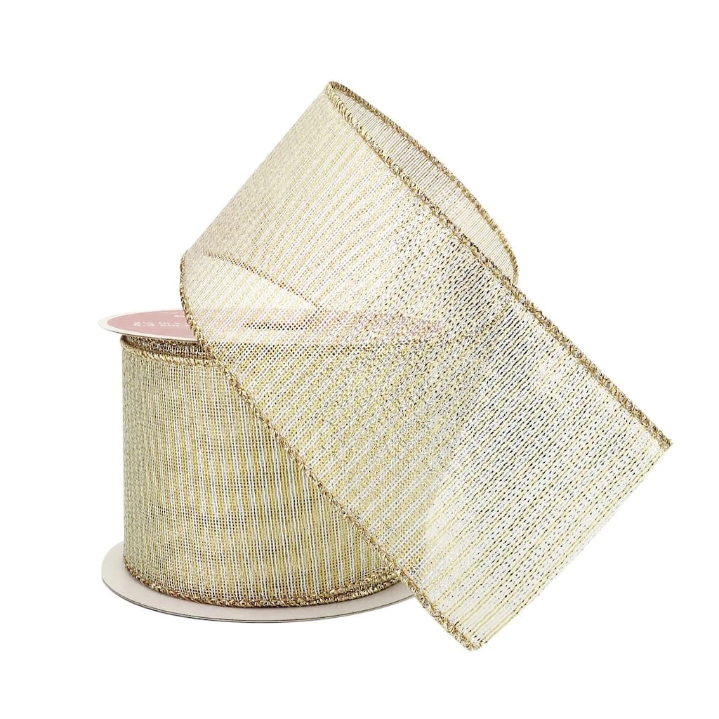 Flash Sale π 2.5" x 20ft. Sheer Metallic Wired Ribbon by Celebrate It® π Christmas π₯ 2 Flash Sale π 2.5" x 20ft. Sheer Metallic Wired Ribbon by Celebrate It® π Christmas π₯ - Image 2