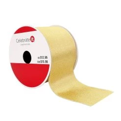 New 💯 2.5" x 20ft. Shimmer Wired Ribbon by Celebrate It® 🔔 Christmas 😍