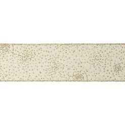 Promo ๐ฏ 2.5" x 20ft. Faux Linen Wired Dotted Ribbon by Celebrate It® โ Christmas ๐ 5 Promo ๐ฏ 2.5" x 20ft. Faux Linen Wired Dotted Ribbon by Celebrate It® โ Christmas ๐ -Celebrate It Sales Shop 10696372 3