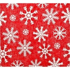 Brand new 🥰 9.5" x 10ft. Faux Burlap Snowflake Mesh by Celebrate It® ❄ Christmas 🛒 -Celebrate It Sales Shop 10696408 3
