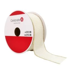 Top 10 ❤️ 1.5" x 30ft. Faux Burlap Wired Ribbon by Celebrate It® 🎄 Christmas 😍