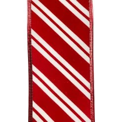 Coupon 🥰 20.5" Red & White Peppermint 🍬 Candy Stripe 🎅 Christmas Décor Bow by Celebrate It® 🌟 -Celebrate It Sales Shop 10697617 5