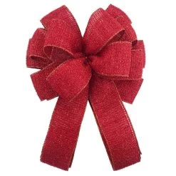 Hot Sale 👏 20.5" Shimmery Red 🎄 Christmas Décor Bow by Celebrate It® 💯