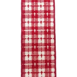Brand new ✨ 20.5" Bright Red & White Plaid 🎄 Christmas Décor Bow by Celebrate It® 🧨 -Celebrate It Sales Shop 10697619 5