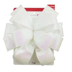 Cheap 🛒 20.5" Iridescent Glitter 🎁 Christmas Décor Bow by Celebrate It® 🌟 -Celebrate It Sales Shop 10697630 4