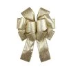 Coupon 🥰 20.5" Glittery Gold 🎄 Christmas Décor Bow by Celebrate It® 😉