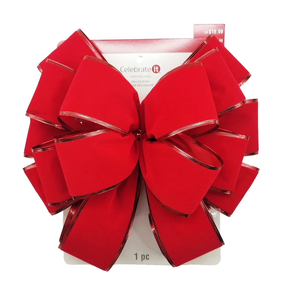 Flash Sale ❤️ 20.5'' Red Velvet 🎄 Christmas Tree Topper by Celebrate It® ✔️ 3 Flash Sale ❤️ 20.5'' Red Velvet 🎄 Christmas Tree Topper by Celebrate It® ✔️ - Image 3